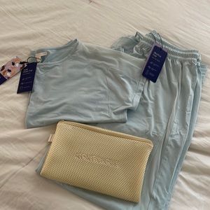 Honeylove pajama set short sleeve top and blisswear pants NWT